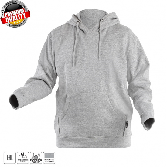 HOGERT TECHNIK NIERS толстовка хлопковая, серая, 2XL HT5K379-2XL - 1