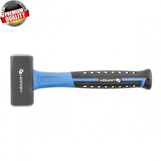 HOGERT TECHNIK Молоток каменщика монолитный 1000 г с рукояткой из стекловолокна HT3B036 - 1
