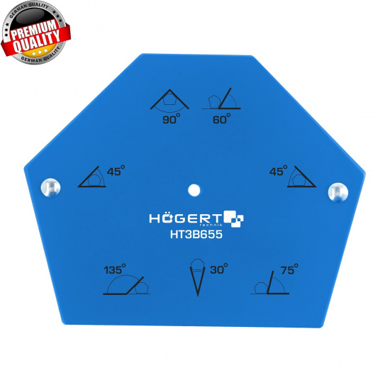 HOGERT TECHNIK Шестигранный магнит для сварочных работ, 138*110*26 мм HT3B655 - 1