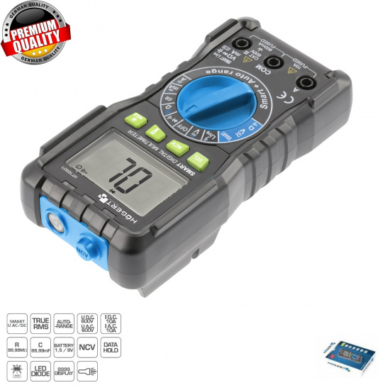 HOGERT TECHNIK Цифровой мультиметр с технологией SMART HT1E601 - 1