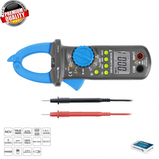 HOGERT TECHNIK Токовый тестер цифровой универсальный HT1E621 - 1