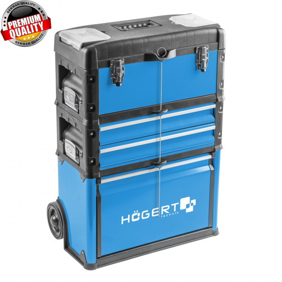 HOGERT TECHNIK Тележка для инструментов, 3 модуля HT7G080 - 1