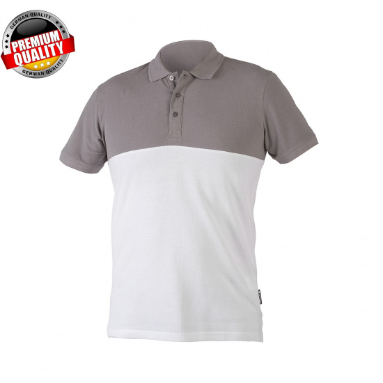 HOGERT TECHNIK URFT Футболка Polo хлопок белая - асфальтовая XL HT5K422-XL - 1