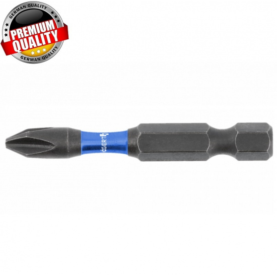 HOGERT TECHNIK Биты ударные PH1, 50 мм, сталь S2, 2 шт. HT1S151 - 1