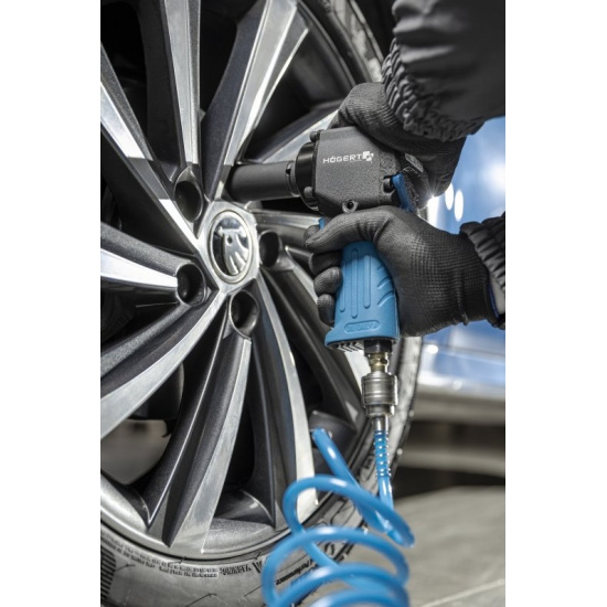 HOGERT TECHNIK Гайковерт пневматический ударный мини 1/2", 680Nm, ultra short  HT4R626 - 1