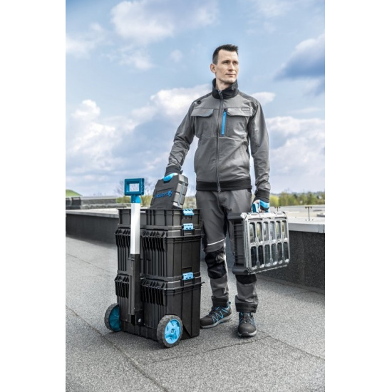 HOGERT TECHNIK TAUBER Брюки рабочие 4-way stretch темно-серые 3XL (58) HT5K812-3XL - 1