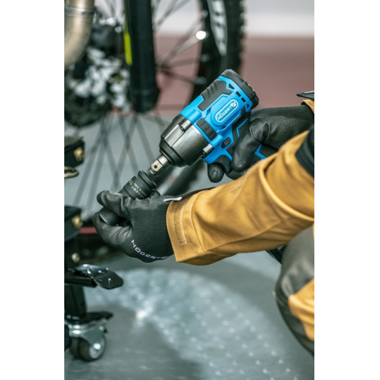 HOGERT TECHNIK Аккумуляторный ударный гайковерт 400Nm. Акумулятор 4.0 Ah HT2E204 - 1