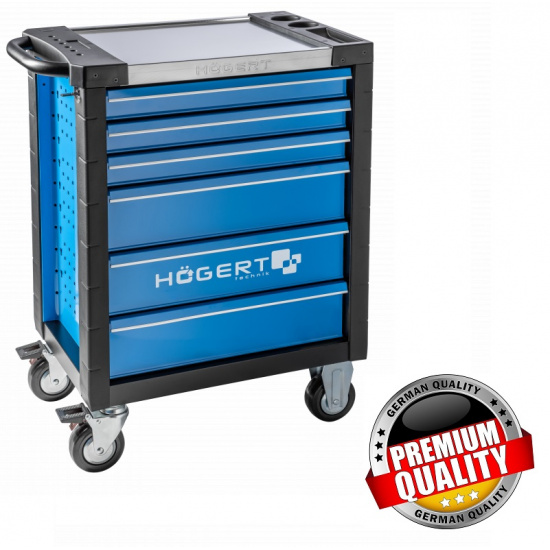 HOGERT TECHNIK Тележка инструментальная, 6 ящиков  Premium HT7G571 - 1