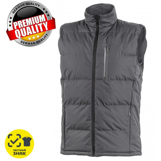 HOGERT TECHNIK WIED Жилет утепленный Ripstop графитовый 2XL (56) HT5K243-2XL - 1