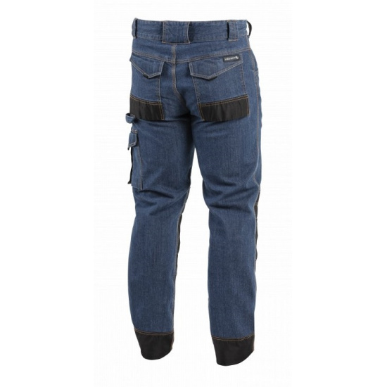 HOGERT TECHNIK EMS Брюки рабочие джинсовые синие 2XL (56) HT5K355-1-2XL - 1