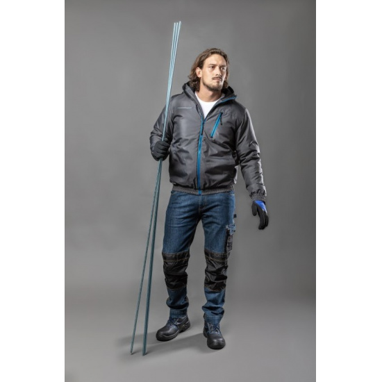 HOGERT TECHNIK EMS Брюки рабочие джинсовые синие 2XL (56) HT5K355-1-2XL - 1