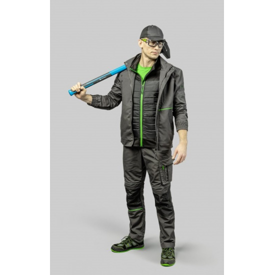 HOGERT TECHNIK LEMBERG Куртка рабочая темно-серая 2XL (56) HT5K800-1-2XL - 1