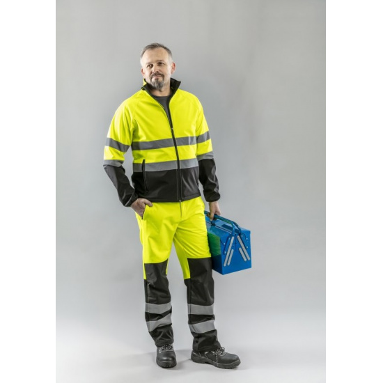 HOGERT TECHNIK TRAUN Брюки сигнальные SOFTSHELL желтые XL (54) HT5K337-XL - 1