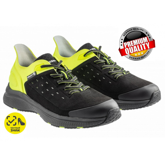 HOGERT TECHNIK SAUTEN Полуботинки рабочие O1 FO SR черные/желтые hi-vis 46 HT5K579-46 - 1