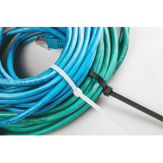 HOGERT TECHNIK Нейлоновые стяжки 3,6 x 140 мм, 100 шт., черные HT2C704 - 1