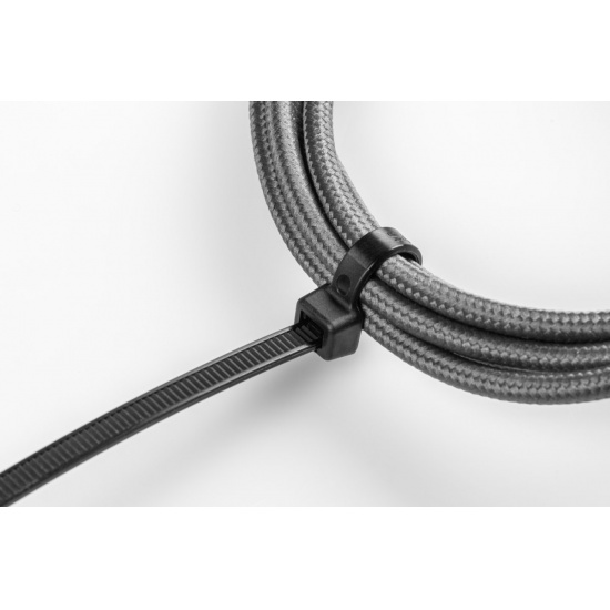 HOGERT TECHNIK Нейлоновые стяжки 4,8 x 200 мм, 100 шт., черные HT2C710 - 1
