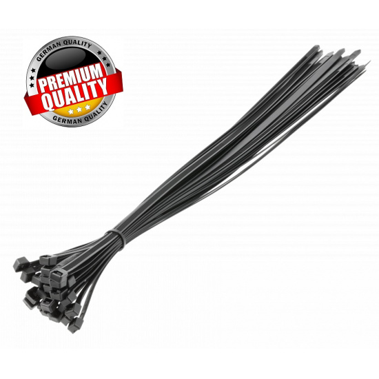 HOGERT TECHNIK Нейлоновые стяжки 9 x 600 мм, 25 шт., черные HT2C716 - 1
