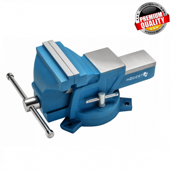 HOGERT TECHNIK Тиски слесарные поворотные 125 мм NEW HT3B611 - 1