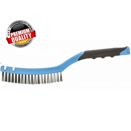 HOGERT TECHNIK Щетка из стальной проволоки со скребком, 3 х 19 HT3B633 - 1