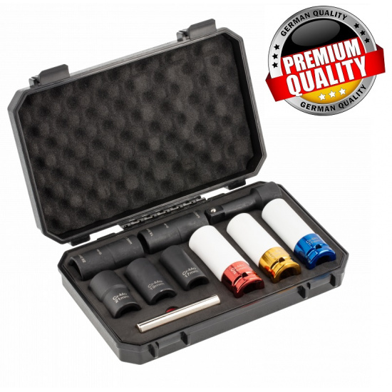 HOGERT TECHNIK Набор ударных головок и экстракторов 10 шт., 1/2'' HT4R108 - 1