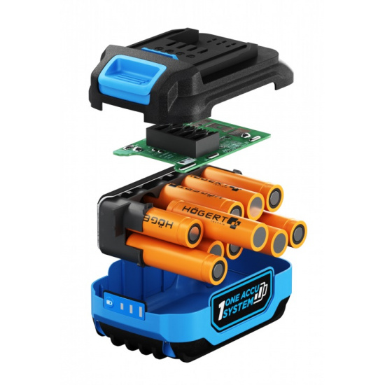 HOGERT TECHNIK Аккумулятор 2.0Ач 18 В HT2E239-A20 - 1