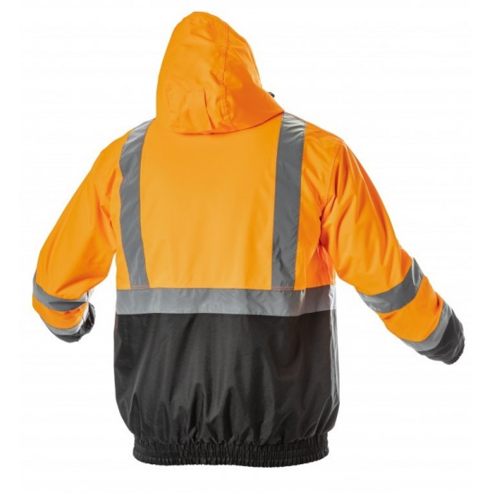 HOGERT TECHNIK NIMS Куртка сигнальная с капюшоном водостойкая оранжевая 3XL (58) HT5K341-3XL - 1