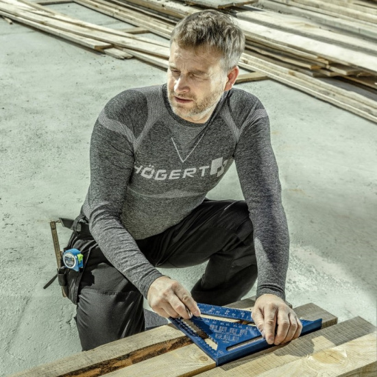 HOGERT TECHNIK OSTE Термобелье бесшовное - футболка серое 3XL-4XL  HT5K392-3XL-4XL - 1