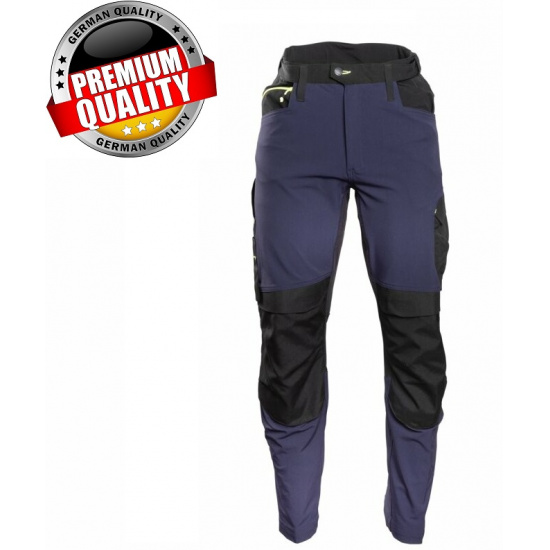 HOGERT TECHNIK PLUM Брюки рабочие 4-way stretch темно-синие S (48) HT5K813-S - 1