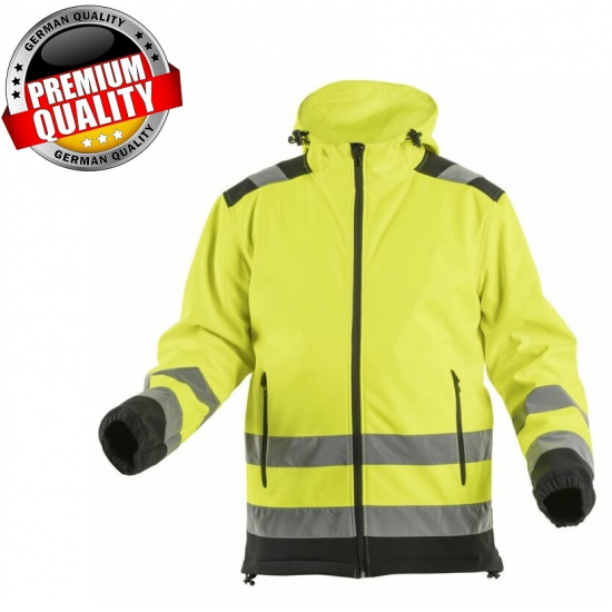 HOGERT TECHNIK ARGEN Куртка сигнальная SOFTSHELL с капюшоном желтая M (50) HT5K257-M - 1