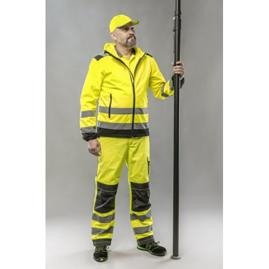 HOGERT TECHNIK ARGEN Куртка сигнальная SOFTSHELL с капюшоном желтая XL (54) HT5K257-XL - 1