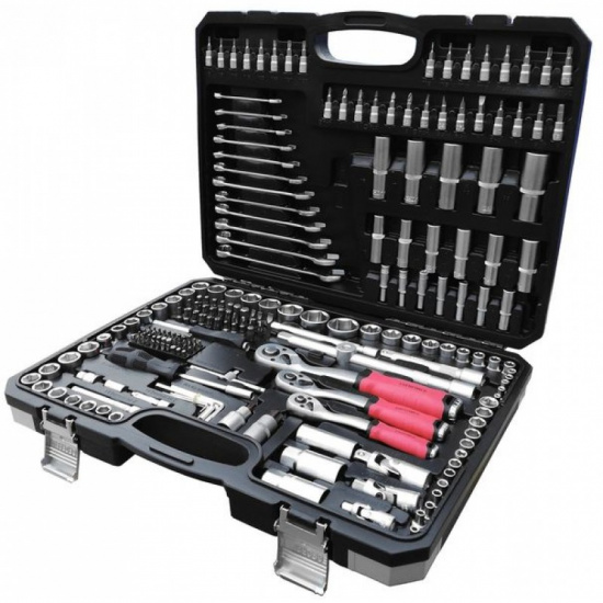 Набор инструментов 216 пр 1/2", 3/8”, 1/4" (6гр.)(4-32мм) EF-1050 - 1