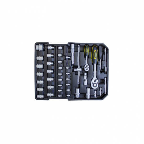 WMC TOOLS Набор инструментов 186пр. 1/4" 1/2" (6-гр.) (4-30мм) "Дорожный кейс" WMC186 - 1
