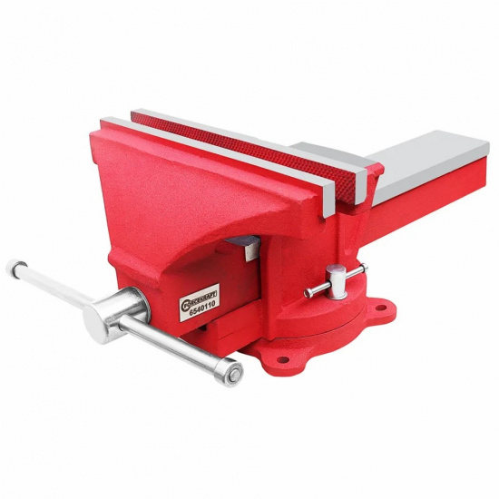 FORCEKRAFT Тиски стальные поворотные с наковальней  10"-250мм FK-6540110 - 1