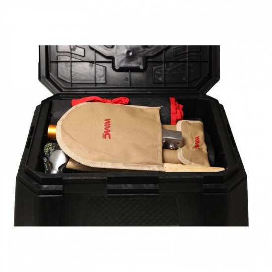 WMC TOOLS Набор инструментов 65пр.1/2"(8-32мм; ключи:8-19мм;шарнирно-губцевый инстр.;отвертки+лопата 9в1,перчатки; кейс-слесарный стул max нагр.120кг)в кейсе 4065C - 1