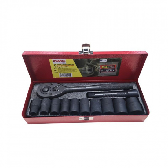 WMC TOOLS Набор инструментов ударных 12пр. 1/2" (6гр.)(10-24мм) 4122-5 - 1