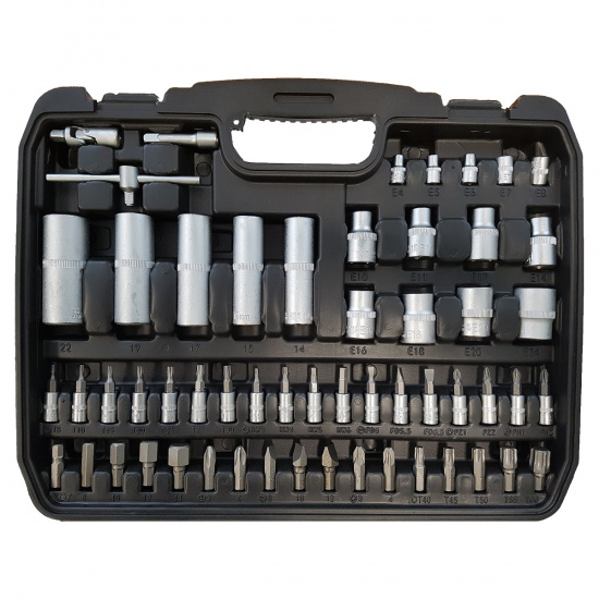 WMC TOOLS Набор инструментов 108пр. 1/2'', 1/4'' (6гр.)(4-32мм) 41082-5 - 1