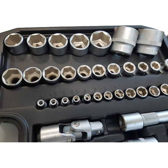 WMC TOOLS Набор инструментов 108пр. 1/2'', 1/4'' (6гр.)(4-32мм) 41082-5 - 1