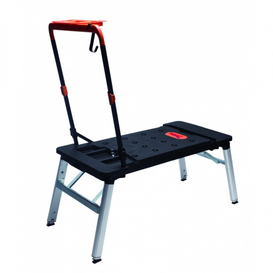 WMC TOOLS Верстак многофунциональный, 7 в 1(верстак-max нагр.150кг,тележка-150кг,леса-250кг,рабоч. платформа-108х45см,столярный козел,лежак,тележка-платформа) WMC171 - 1