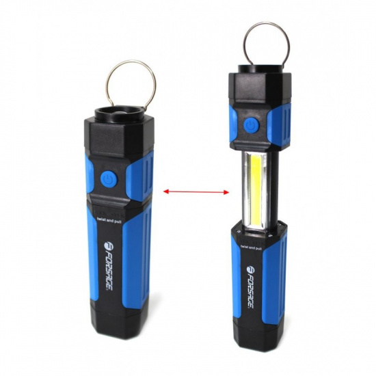 FORSAGE Фонарь светодиодный раздвижной(150Lm,1.5V, 4хААА, 3W COB LED,магнит) F-01400 - 1