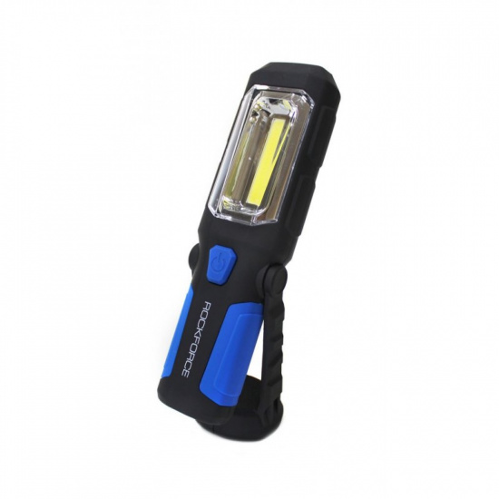 ROCK FORCE Лампа светодиодная (4W COB LED+1W,2 магнита,крючок,180гр.,250Lm,1.5V, 3хАА, ) RF-L01 - 1