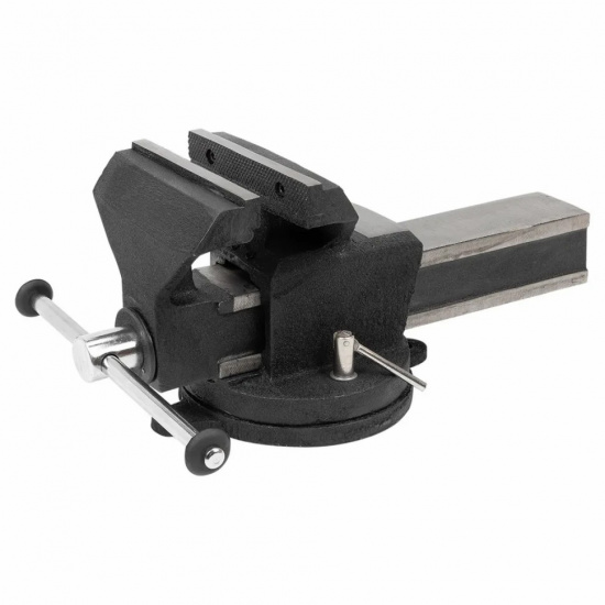 ROCK FORCE Тиски стальные поворотные с наковальней 5"-125мм RF-6540305 - 1