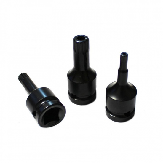 FORSAGE Головка-бита SPLINE ударная M6 с отверстием, 1/2" F-24806006T - 1
