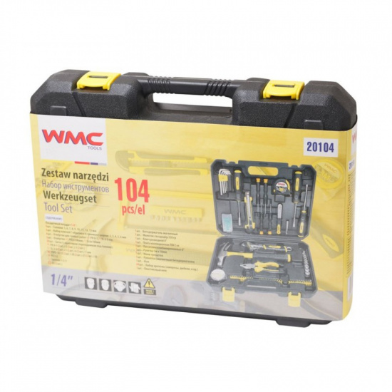 WMC TOOLS Набор инструментов 104пр. 1/4''(6гр)(5-13мм) 20104 - 1