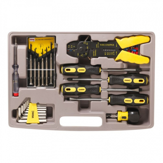 WMC TOOLS Набор инструментов 135пр. 1/4" (6гр), в кейсе с выдвижными полками 30135 - 1