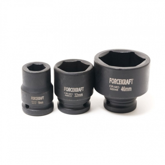 FORCEKRAFT Набор инструментов ударных 14пр., 3/4"(6гр.)(19,22,24,27,30,32,36,41,46,50мм)в кейсе FK-6141MPB - 1