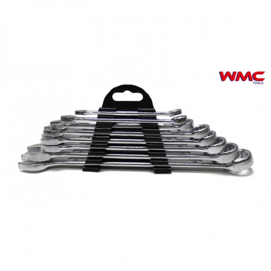 WMC TOOLS Набор ключей комбинированных 8пр. (6, 8, 10, 12, 13, 14, 17, 19мм).в пластиковом держателе WMC-5086 - 1