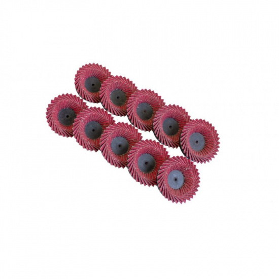 ROCK FORCE Круг шлифовальный лепестковый 50мм (№60)(к-т 10шт) RF-FD260C - 1