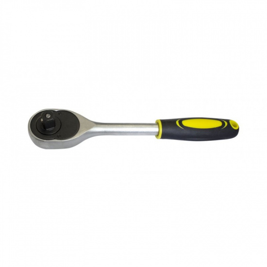 WMC TOOLS Трещотка реверсивная с резиновой ручкой 1/4''(L-155мм,24зуб.) 80224 - 1