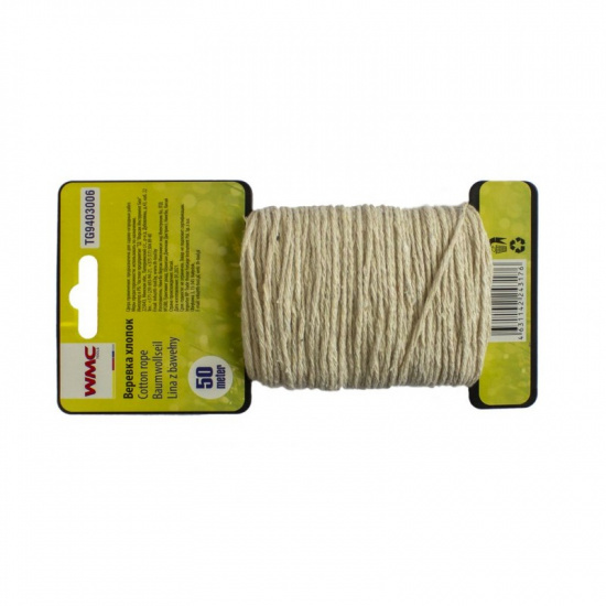 WMC TOOLS Веревка хлопковая 50м TG9403006 - 1