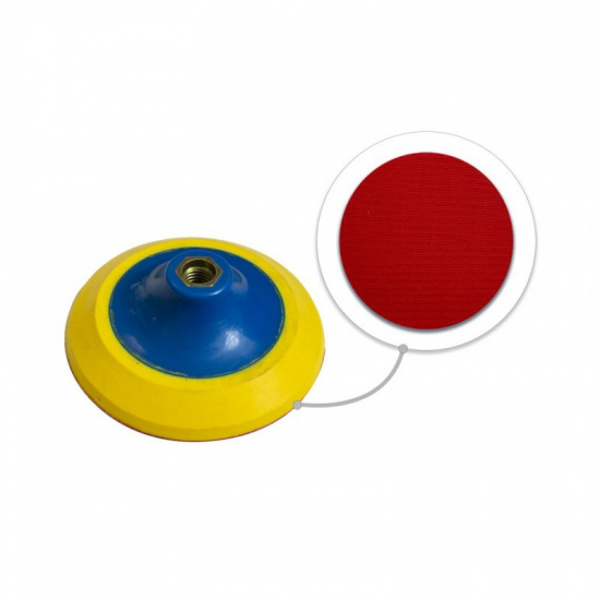 FORSAGE Тарелка опорная с Velcro фиксацией для УШМ (125мм, М14) F-PSD125P - 1